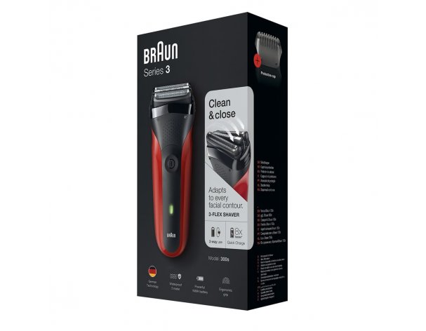 Электробритва Braun Series 3 300s Red