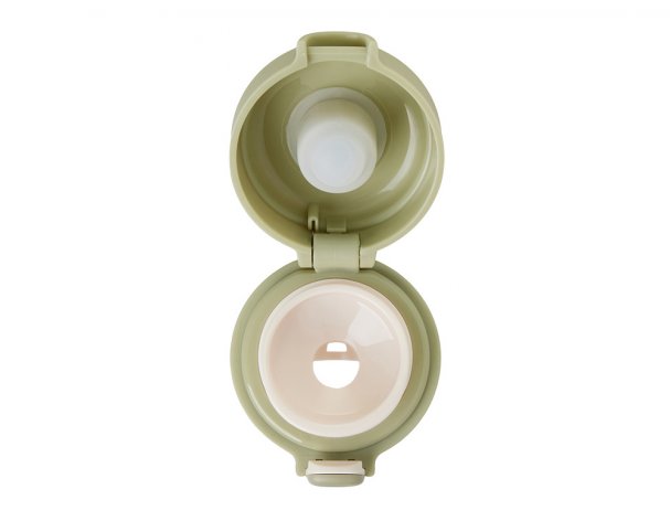 Thermocup vacuum with a Waterline Guard button, 400 ml, tube, olive (827513W)