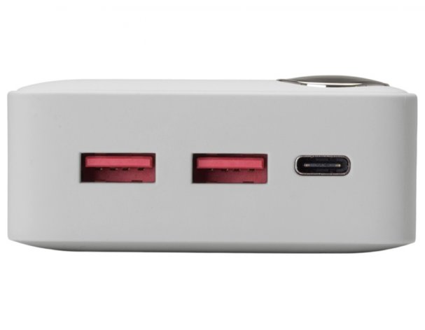 Аккумулятор внешний Evolt Mild Pro c быстрой зарядкой QC/PD, 20 000 mAh, белый (591246)