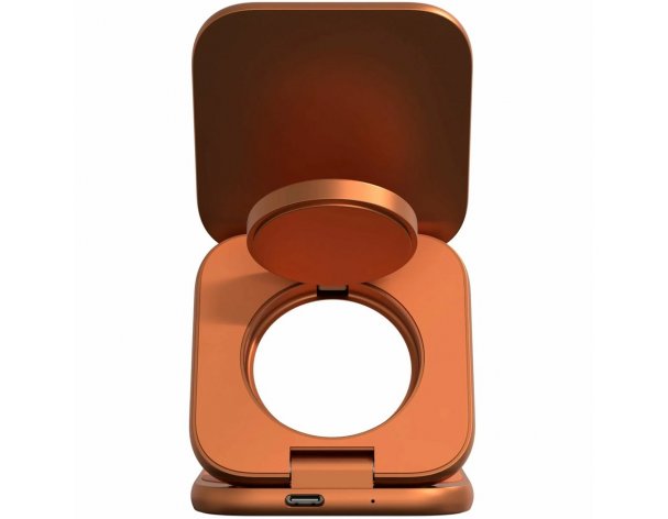 Устройство зарядное беспроводное Magssory Fold Ultra 3 в 1 для Apple оранжевый (WCH083or)
