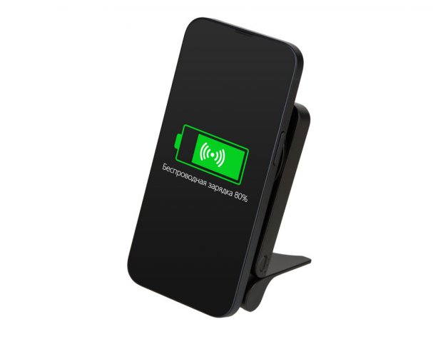 Аккумулятор внешний магнитный Qjet MagnIQ, 5000 mAh, черный (230437)