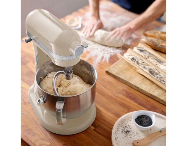 Миксер планетарный KitchenAid Artisan 5KSM70SHXEAC 6.6 л, кремовый