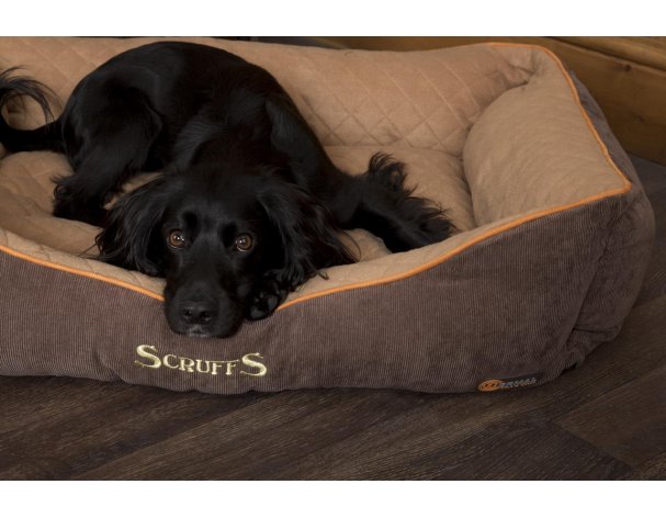 Лежак для животных с бортиками Scruffs Thermal Box Bed коричневый, 60х50х19 см RA-325117