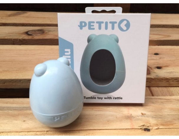 Игрушка-неваляшка для собак Petit Balu с погремушкой, голубая RA-325330