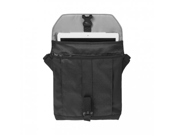Сумка наплечная Victorinox Altmont Original Flapover Digital Bag, нейлон, 26x10x30 см, 7 л, чёрная (606751)