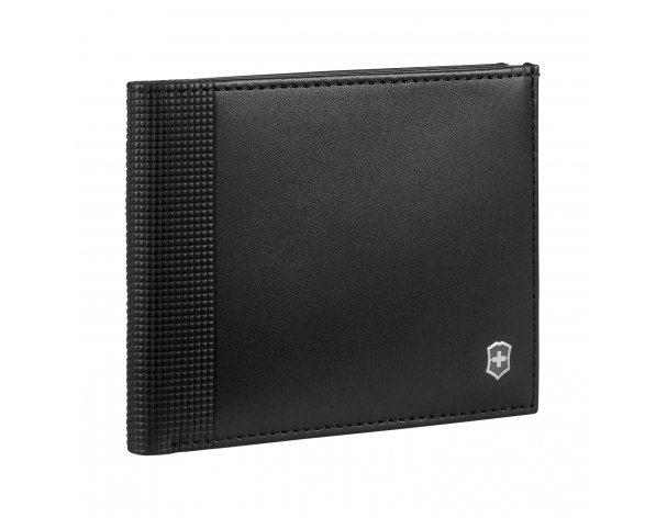 Портмоне Victorinox Altius Alox с защитой от сканирования RFID, натуральная кожа, 9x1x11 см, чёрное (611570)