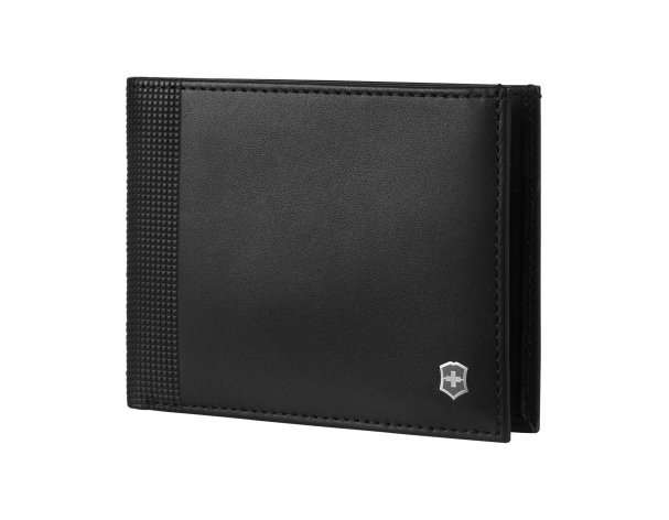 Портмоне Victorinox Altius Alox с защитой от сканирования RFID, натуральная кожа, 9x1x11 см, чёрное (611570)
