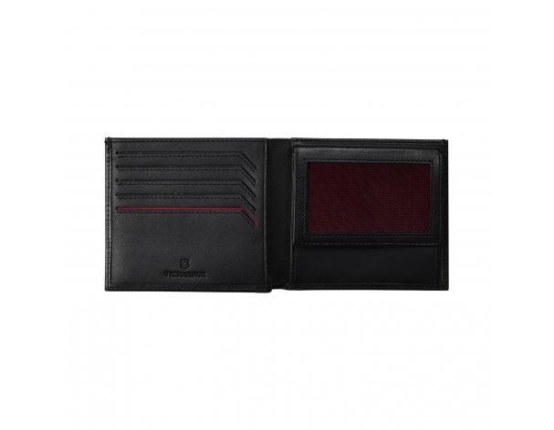 Портмоне Victorinox Altius Alox с защитой от сканирования RFID, натуральная кожа, 10x2x11 см, чёрное (611571)