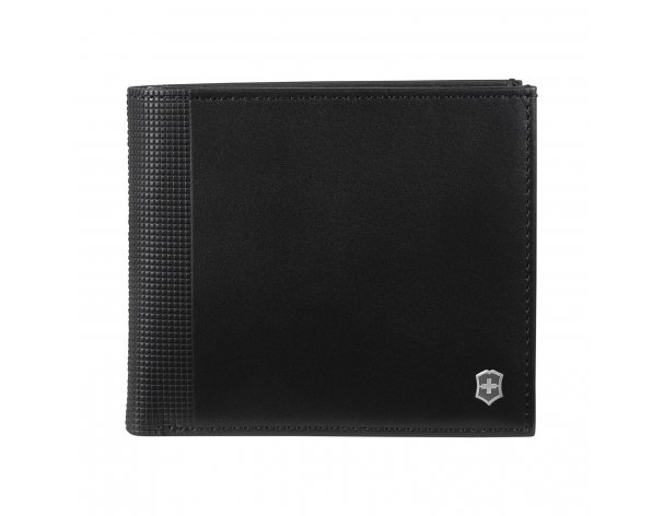 Портмоне Victorinox Altius Alox с защитой от сканирования RFID, натуральная кожа, 10x2x11 см, чёрное (611571)