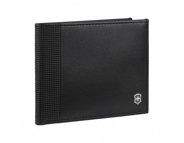 Портмоне Victorinox Altius Alox с защитой от сканирования RFID, натуральная кожа, 9x1x11 см, чёрное (611573)