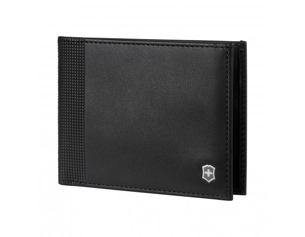 Портмоне Victorinox Altius Alox с защитой от сканирования RFID, натуральная кожа, 9x1x11 см, чёрное (611573)