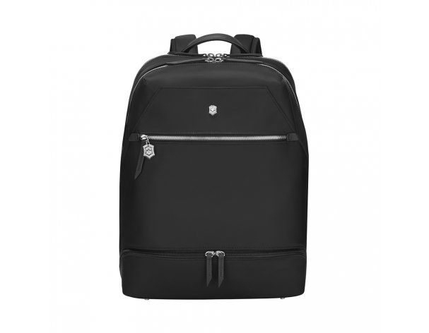 Рюкзак женский Victorinox Victoria Signature Deluxe Backpack, 32x18x39 см, нейлон/кожа, черный (612201)