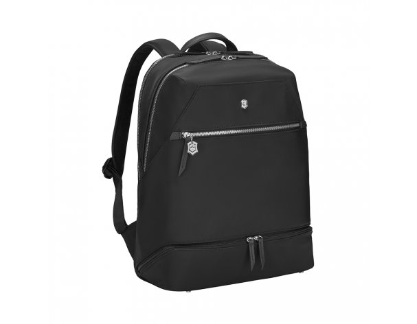 Рюкзак женский Victorinox Victoria Signature Deluxe Backpack, 32x18x39 см, нейлон/кожа, черный (612201)