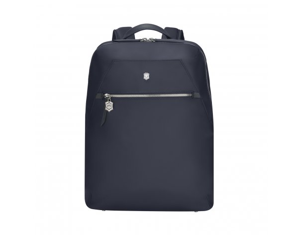 Рюкзак Victorinox Victoria Signature Compact Backpack, 30x16x38 см, нейлон/кожа, синий (612204)