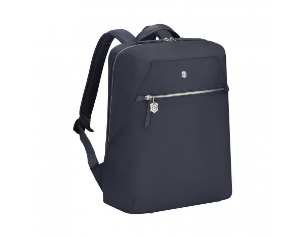 Рюкзак Victorinox Victoria Signature Compact Backpack, 30x16x38 см, нейлон/кожа, синий (612204)