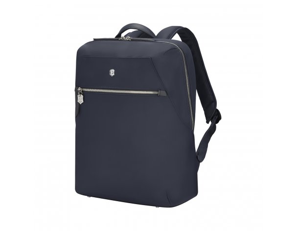 Рюкзак Victorinox Victoria Signature Compact Backpack, 30x16x38 см, нейлон/кожа, синий (612204)