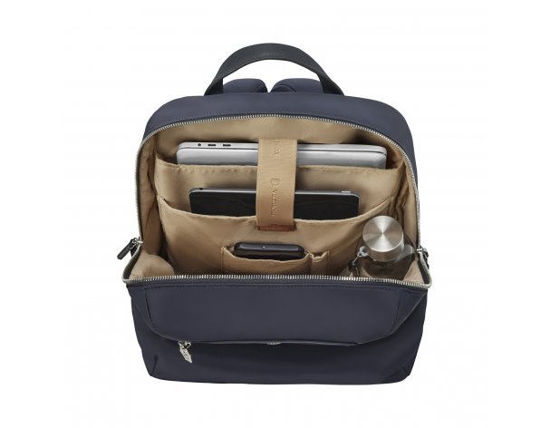 Рюкзак Victorinox Victoria Signature Compact Backpack, 30x16x38 см, нейлон/кожа, синий (612204)