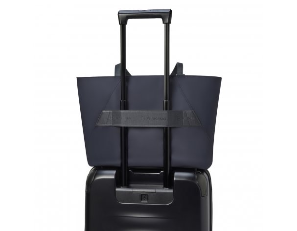 Сумка женская Victorinox Victoria Signature Tote, 51x15x30 см, нейлон/кожа, синяя (612206)