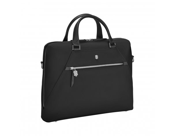 Briefcase Victorinox Victoria Signature, 42x13x30 cm, nylon/leather, black (612209)