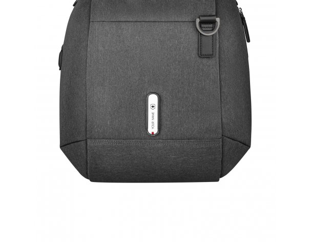 Travel bag Victorinox Architecture Urban 2 Weekender, polyester/leather, 24x56x30 cm, 45 L, grey (612667)