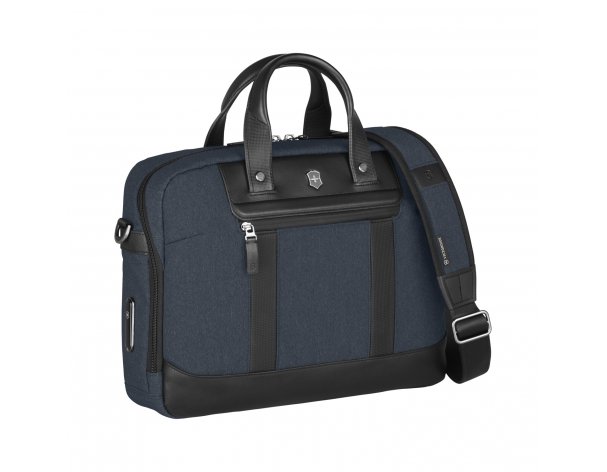 Портфель Victorinox Architecture Urban2 15'', 42x13x31 см, полиэстер/кожа, синий (612671)