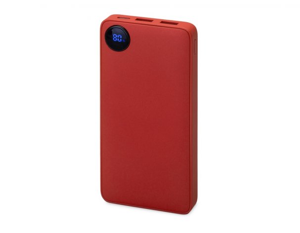 Аккумулятор внешний с дисплеем Evolt Mild, 10 000 mAh, красный (591231)