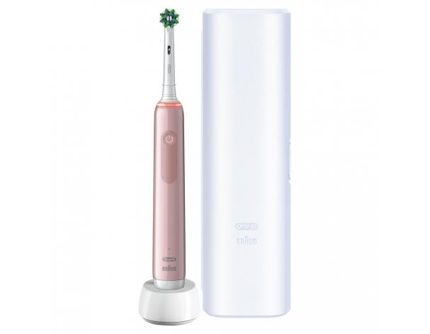 Щетка зубная электрическая Oral-B Pro 3 3500/D505.513.3X CrossAction розовая
