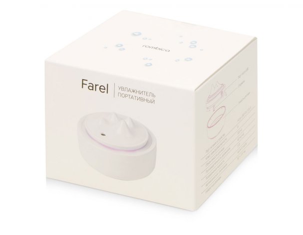 Увлажнитель воздуха с подсветкой Rombica Farel, белый (595644)