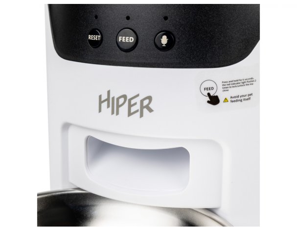 Кормушка умная Hiper Wi-Fi IoT Pet Feeder, 3000 мл, белый/черный RA-324985