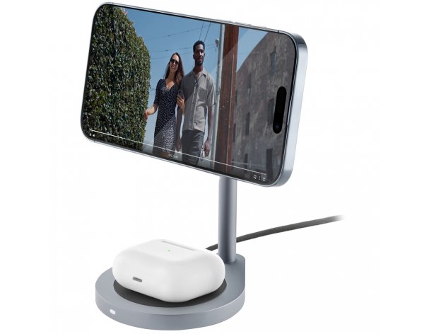 Wireless Charger uBear Stage 2 in 1 (WL06SG21-AD), gray