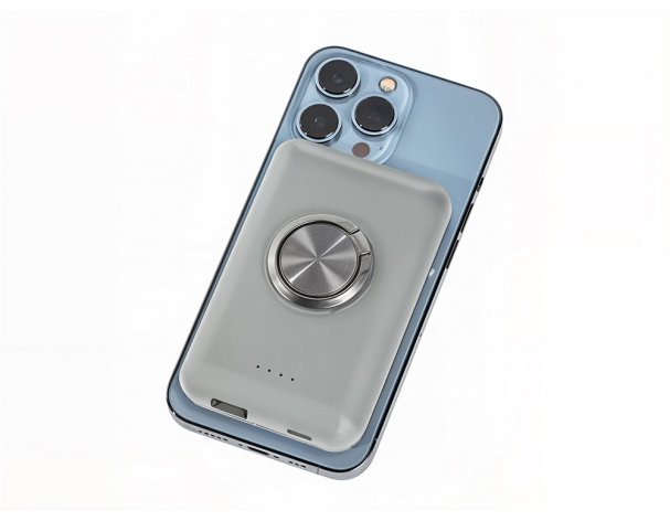 Battery external wireless magnetic Qjet MagnetIQ, 5000 mah, 10 W, grey (590970)
