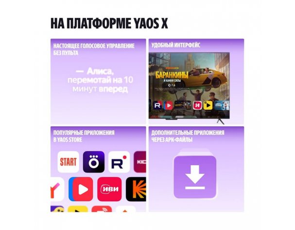 TV Yandex TV Station Basic QLED with Alice 55 (2025)