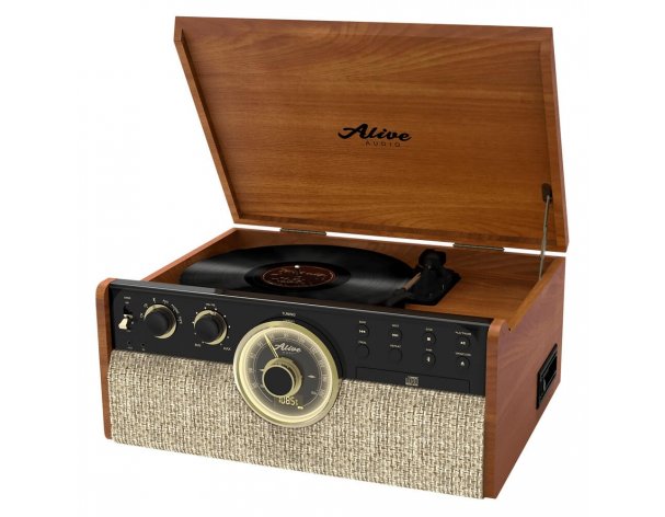 Проигрыватель виниловых пластинок Alive Audio Great Gatsby Light Wood