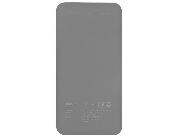 Battery external Rombica NEO PB100 Gray, grey (595432)