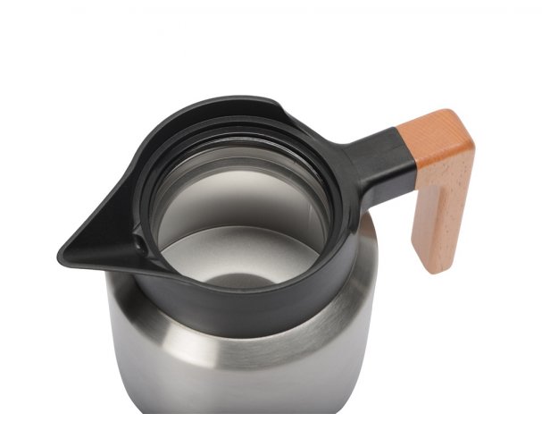 Coffee pot with wooden handle Eat 850 ml silver RA-236784