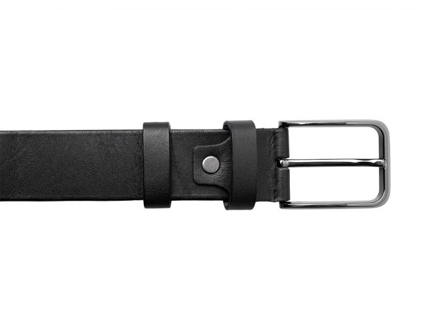 Gift set Long River: passport cover, belt, black (660147N)