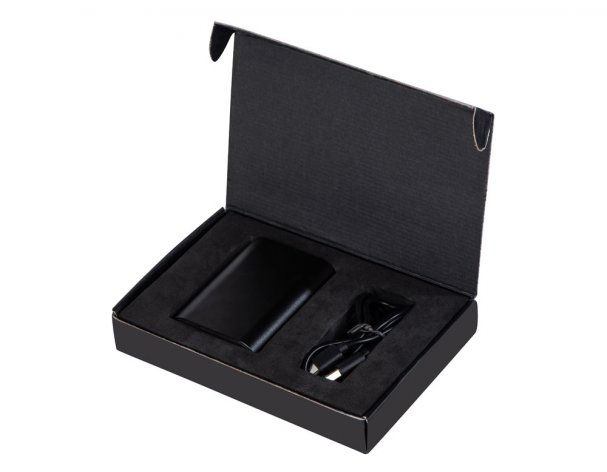 External battery with fast charging Qjet QC/PD Qwik, 10,000 mAh, Black (590972)