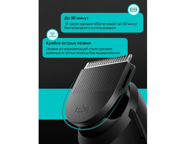 Триммер электрический Braun AIO3500 MS Grey