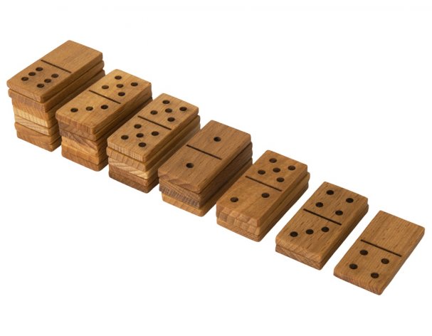 Игра «Домино» из массива бука, натуральный (625361)