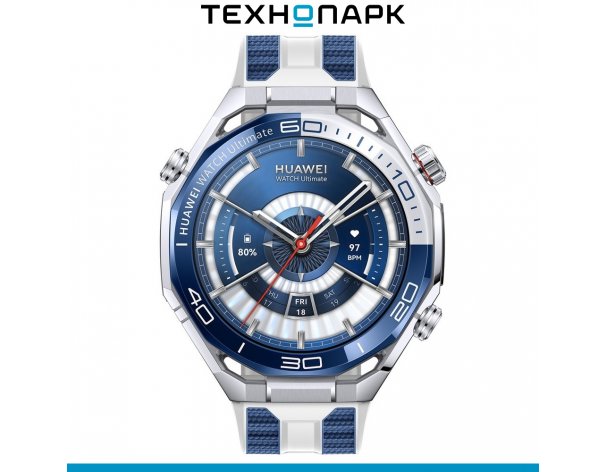 Смарт-часы Huawei Watch Ultimate 2 синий (55020GBJ)
