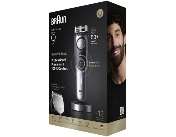 Триммер электрический Braun BT9560 Silver Matte