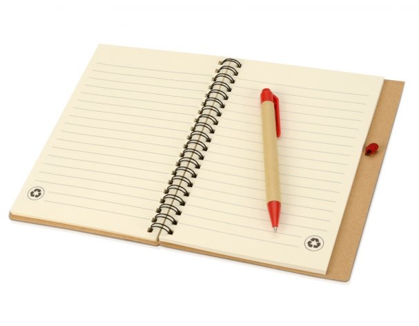 Gift set Essentials with USB flash drive and A5 notebook with pen, red (700321.01)