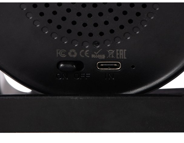 Portable speaker Evolt Eclipse with wireless charging function, 5W/10W, black (898410