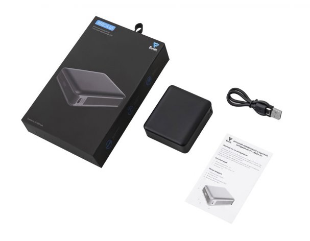 Battery external Evolt Brick 10 with quick charge QC/PD, 10000 mAh, black (392317)