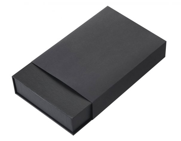 Gift set Lettertone Goethe with A5 notepad, 2 pens and a cardholder, black