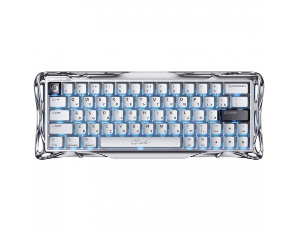 Клавиатура GravaStar Mercury V60Pro XTAL SLV RU, серебристый
