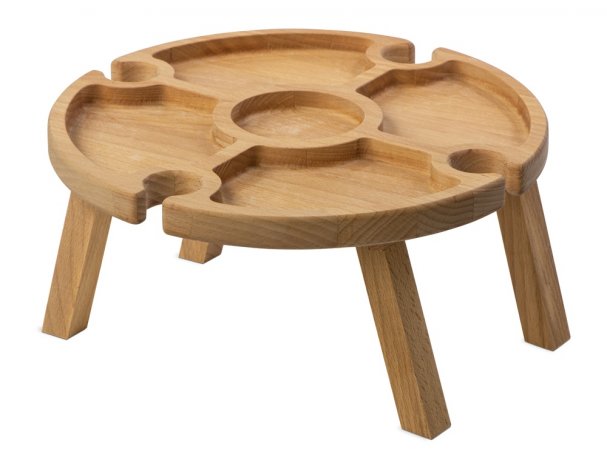 Столик деревянный на складных ножках Eat Outside party коричневый RA-289053