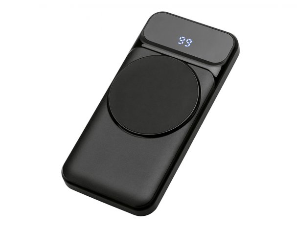 Battery external wireless Magnetic with integrated cables Evolt Mani, 10000 mAh, black (590164.07)
