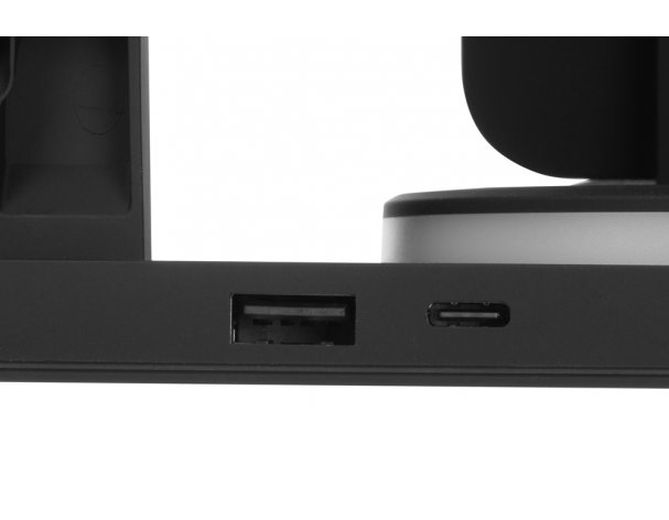 Станция зарядная складная с беспроводной зарядкой Evolt Flashport, 15 Вт, черный (591076)
