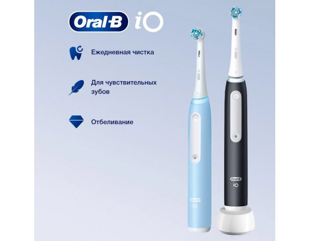 Electric toothbrush Oral-B  iO 3 Duo Matt Black + Ice Blue